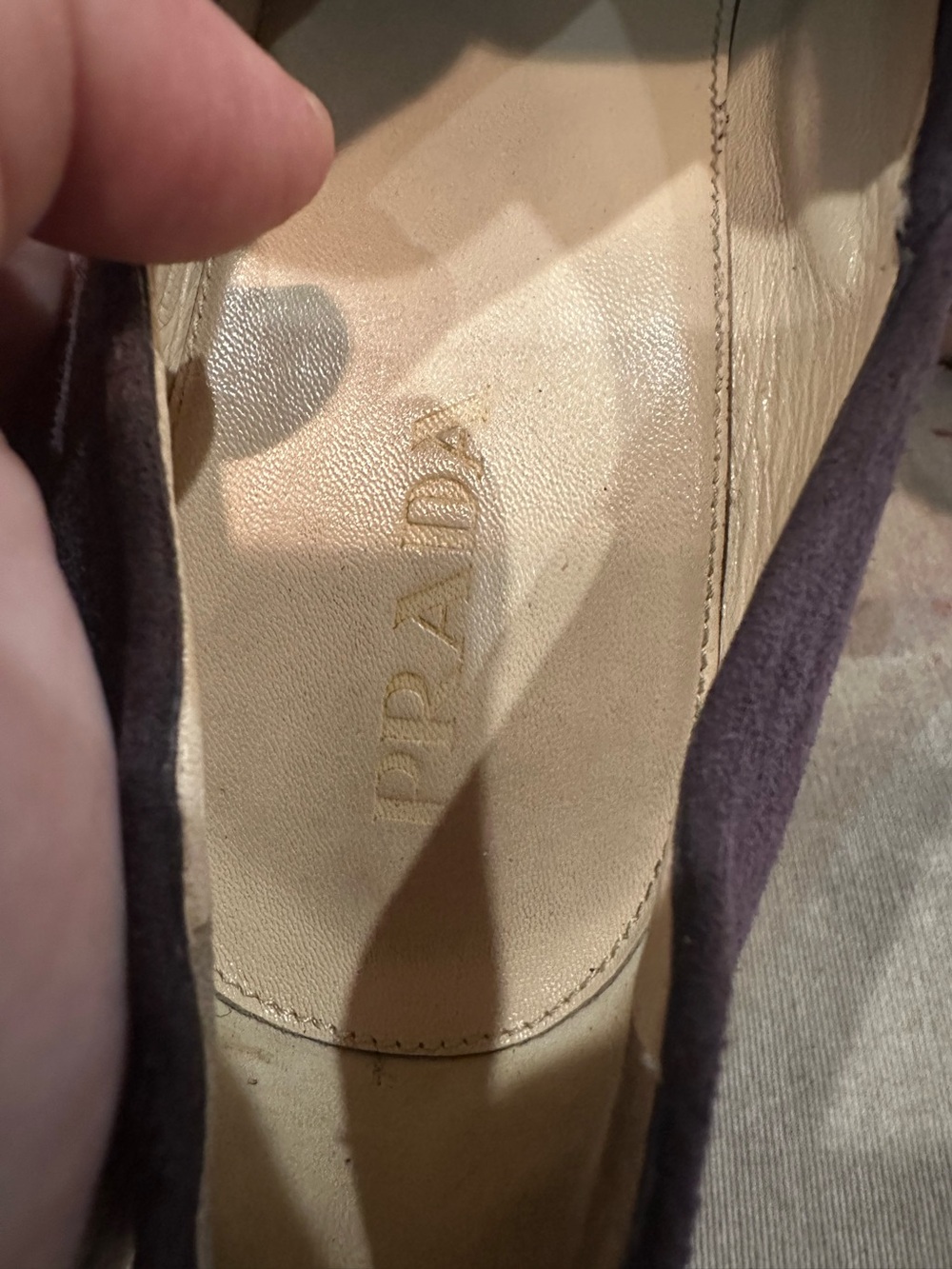 Prada Pumps purple & black heels - Picture 7 of 9